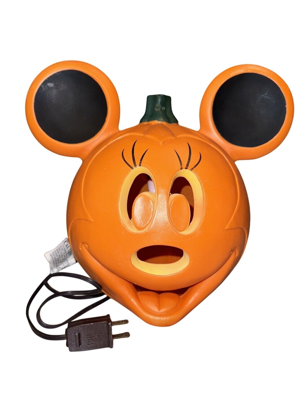 Disney Minnie Mouse Light Up Jack O'Lantern Pumpkin Blow Mold Halloween Lamp